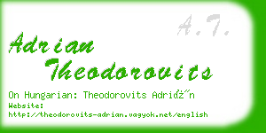 adrian theodorovits business card